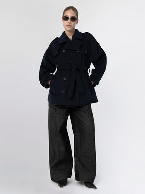 BEA WOOL JACKET - NAVY