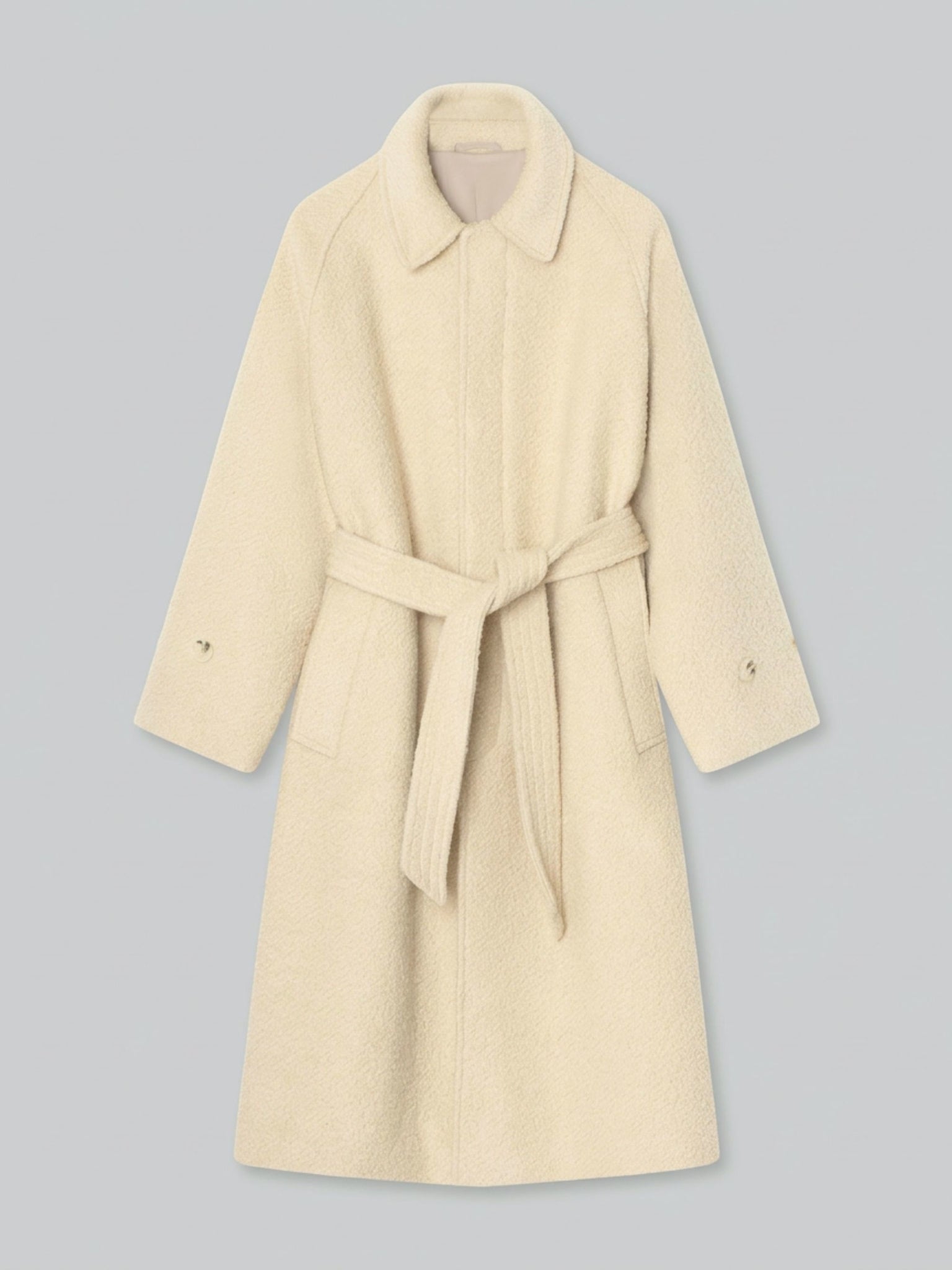 GIA BOUCLE COAT - CREME