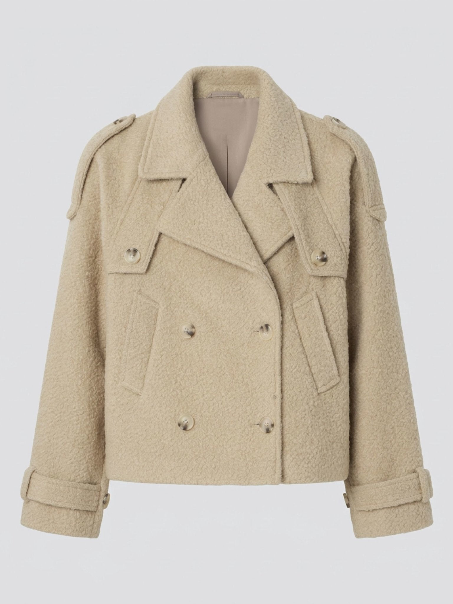 HANNI BOUCLE JACKET - CREME