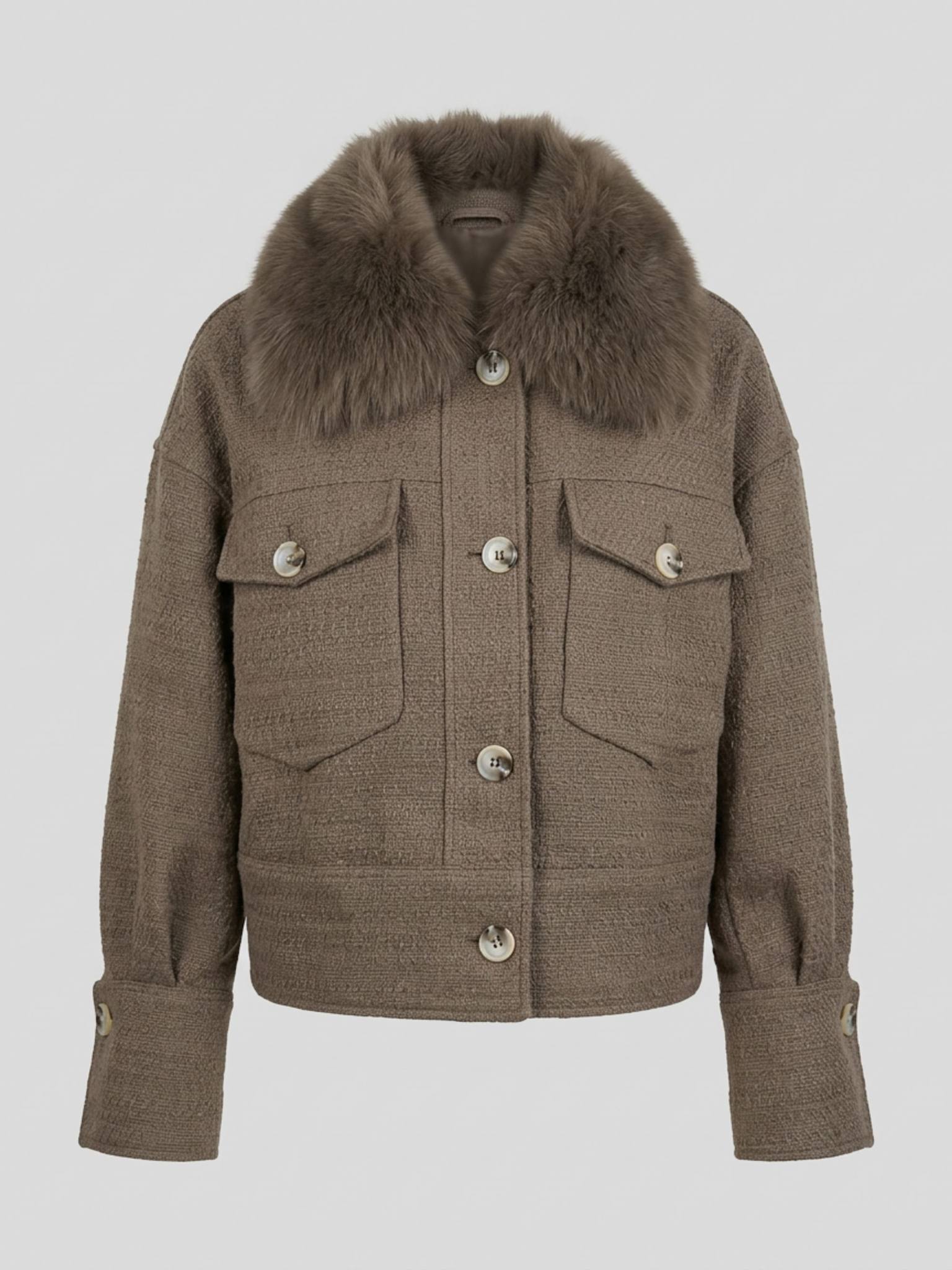CHARLIE TWEED JACKET - ARMY
