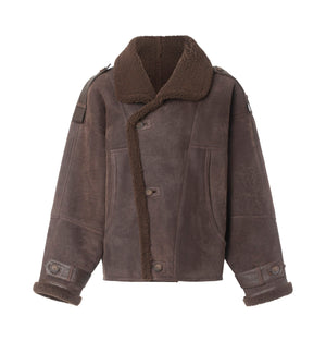 ZOE JACKET - DARK BROWN