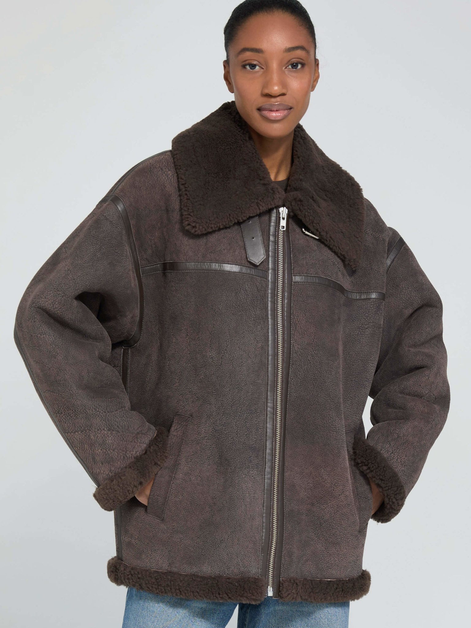 MI H BRAND FRANKIE【S】 ムートンコート BULE MI様専用 H BRAND FRANKIE【S】 ムートンコート BULE - メルカリ