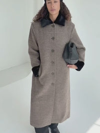 EDEN COAT - BROWN/BLACK