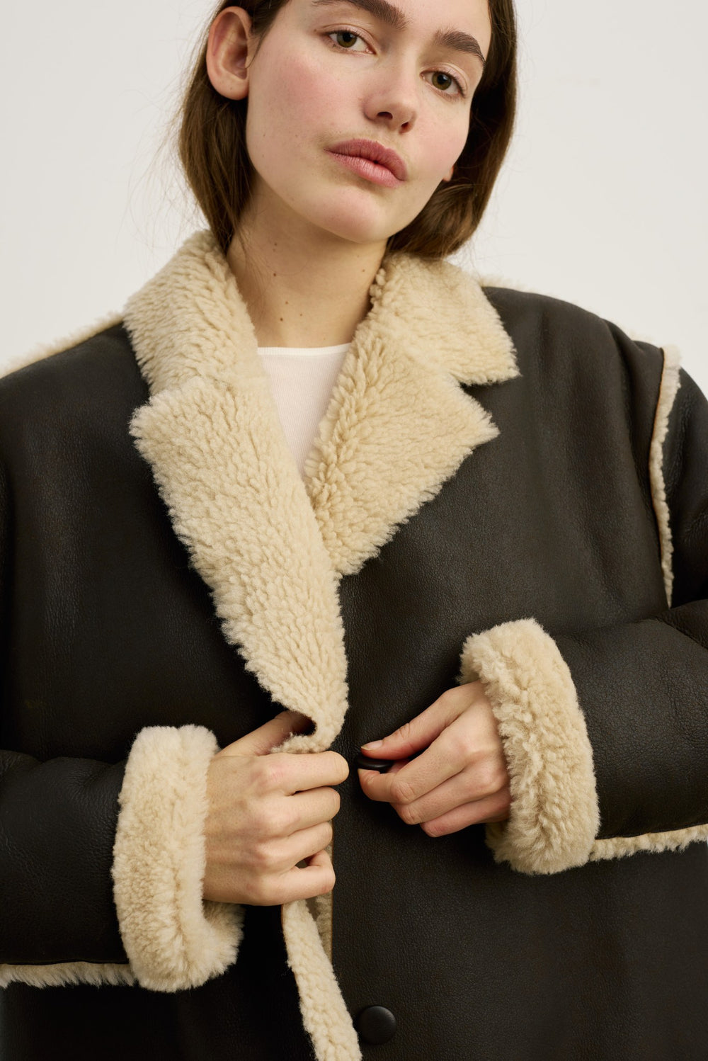 CLAIRE COAT - DARK BROWN