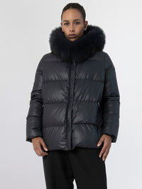 ALVA PUFFER JACKET - NAVY