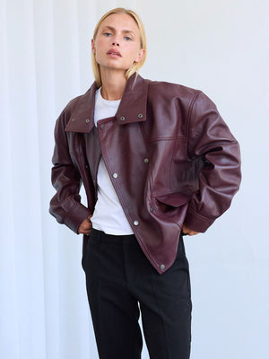 INDIE JACKET - DARK BURGUNDY