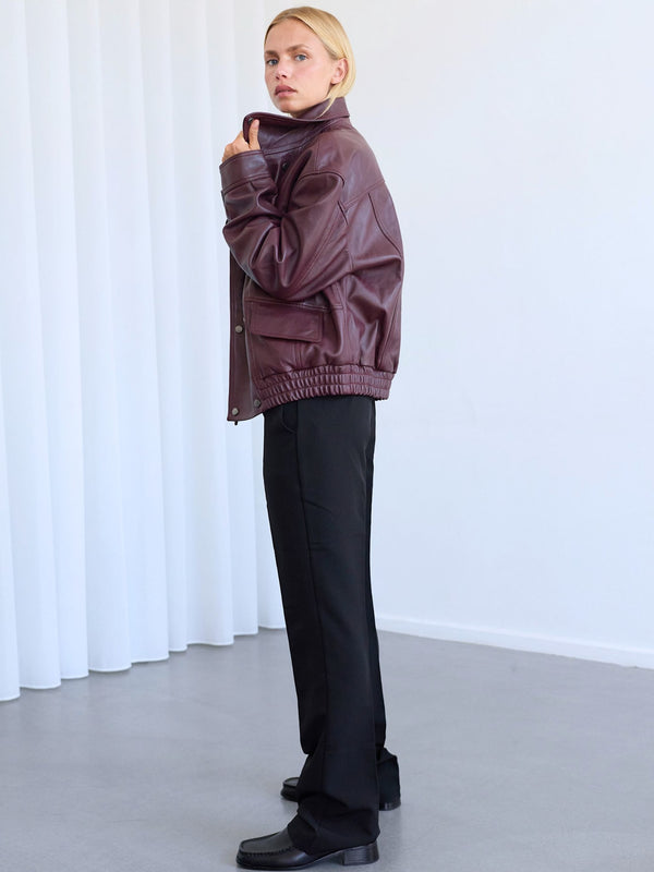 INDIE JACKET - DARK BURGUNDY