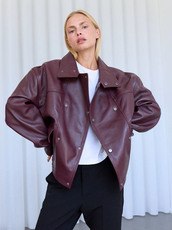INDIE JACKET - DARK BURGUNDY