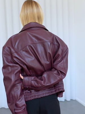 INDIE JACKET - DARK BURGUNDY
