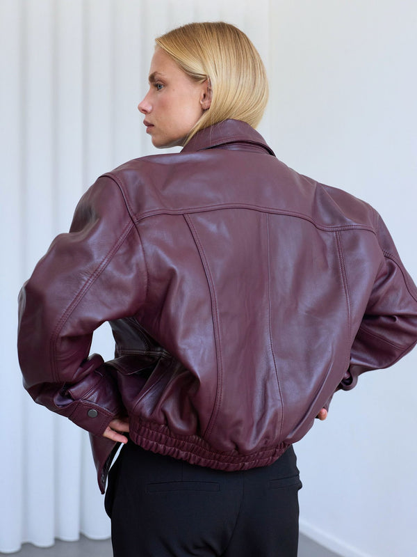INDIE JACKET - DARK BURGUNDY