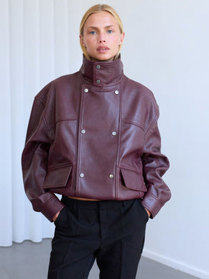 INDIE JACKET - DARK BURGUNDY