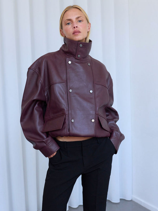 INDIE JACKET - DARK BURGUNDY