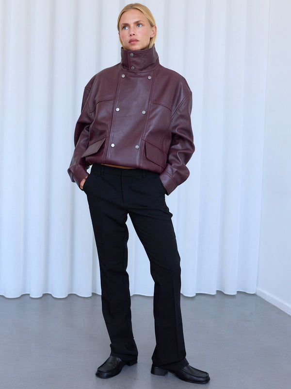 INDIE JACKET - DARK BURGUNDY