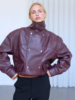 INDIE JACKET - DARK BURGUNDY