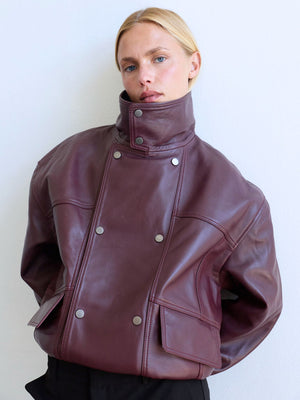 INDIE JACKET - DARK BURGUNDY