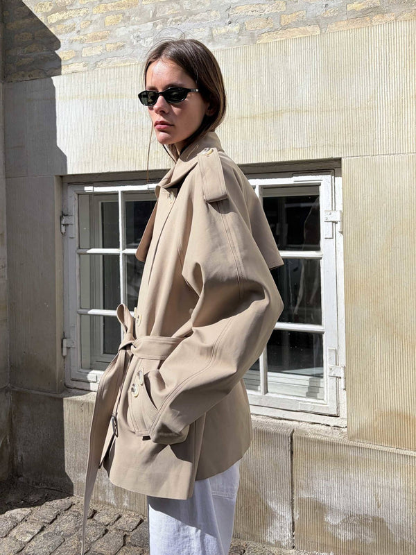 HEATHER TRENCH JACKET - BEIGE