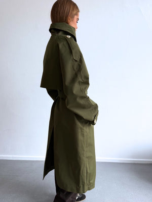 BELLO NYLON COAT - ARMY