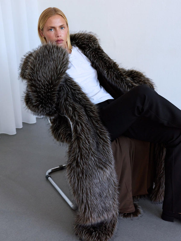 ISOLDE COAT - BROWN