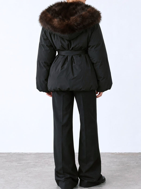 SOPHIA PUFFER JACKET - BLACK