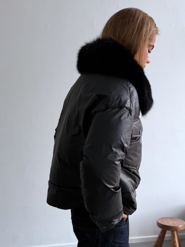 CHARLIE PUFFER JACKET - BLACK