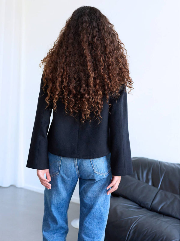 SLOANE JACKET - BLACK/BROWN