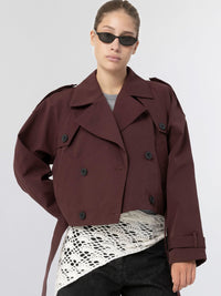 BOBBY CANVAS JACKET - BURGUNDY