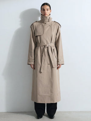 HEATHER TRENCH COAT - BEIGE