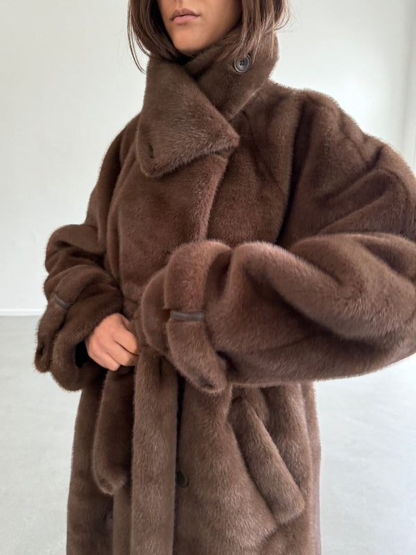 ATLAS COAT - BROWN
