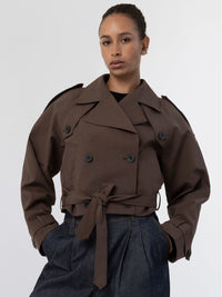 BOBBY CANVAS JACKET - BROWN