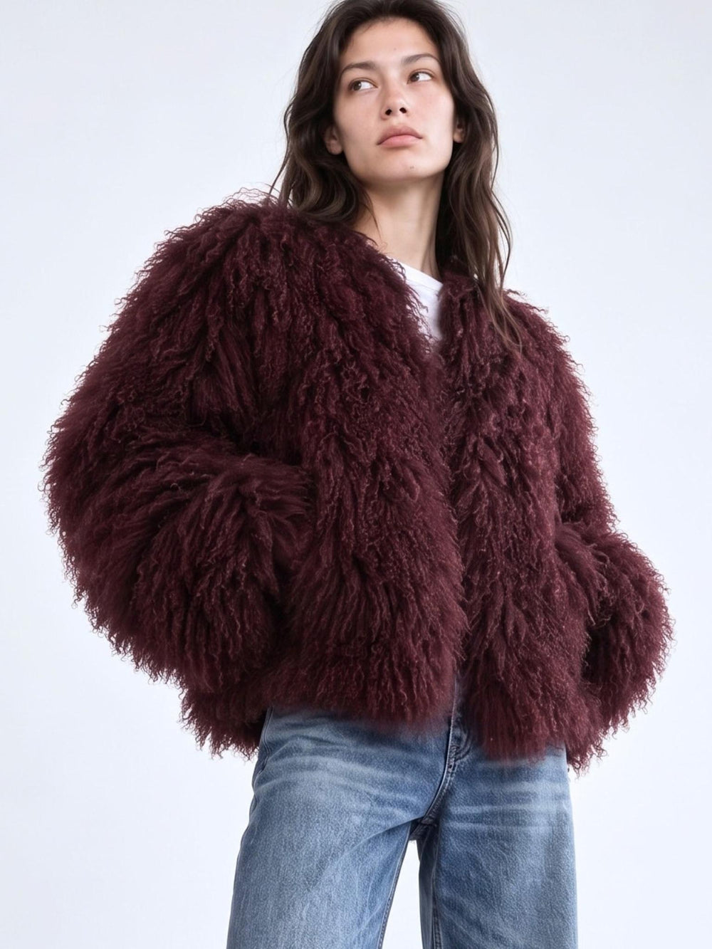 CARLY JACKET - BURGUNDY