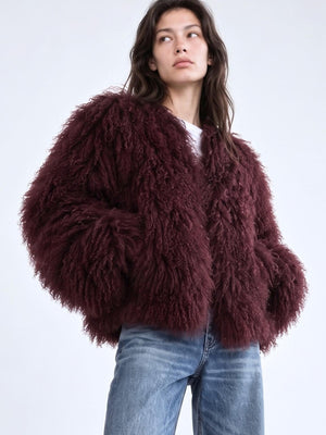 CARLY JACKET - BURGUNDY