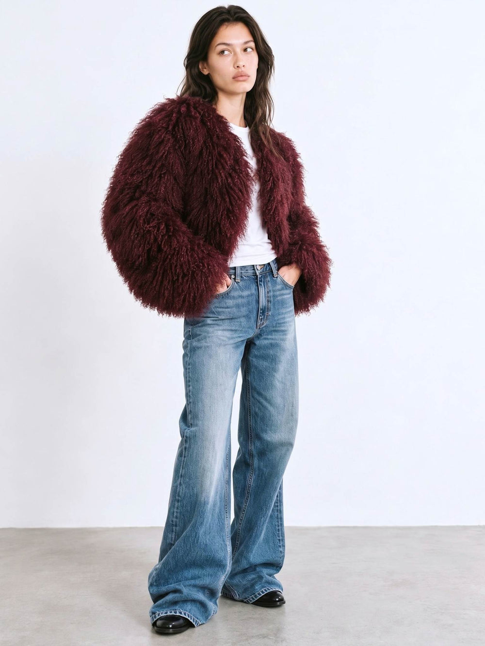 CARLY JACKET - BURGUNDY