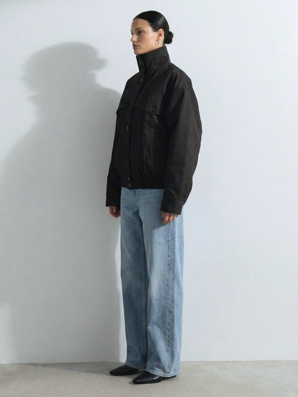 NORI BOMBER JACKET - BLACK