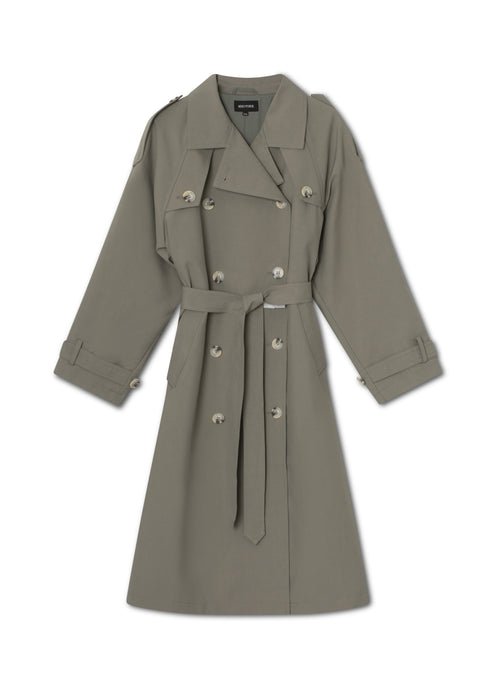 BOBBY CANVAS COAT - GREY