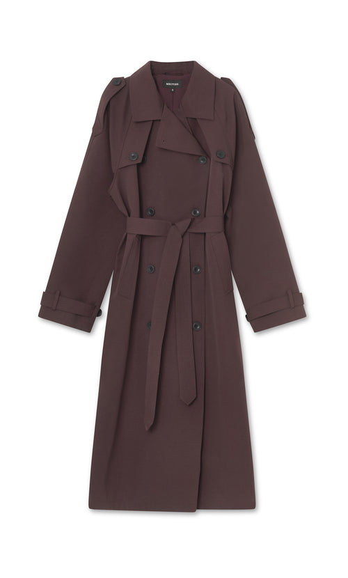 BOBBY CANVAS COAT - BROWN