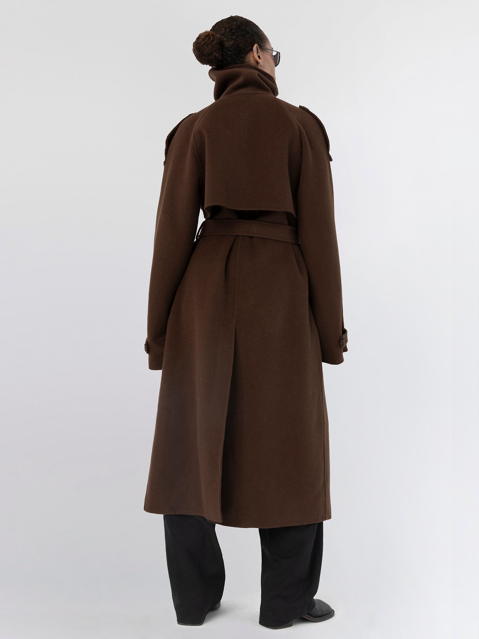 BELLO WOOL COAT BROWN
