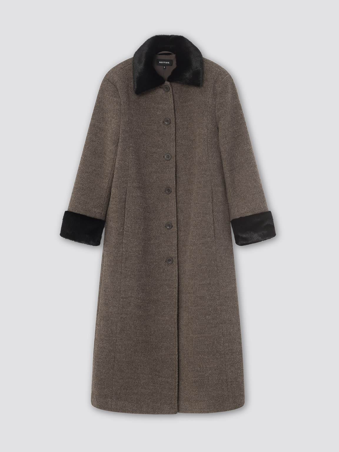 EDEN COAT - BROWN/BLACK