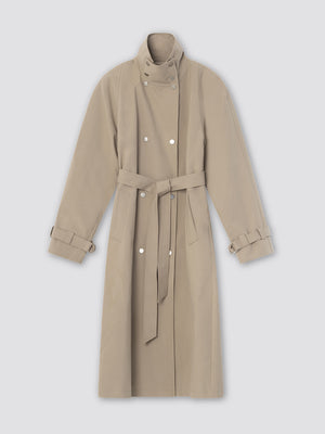 SKYLER CANVAS COAT - BEIGE