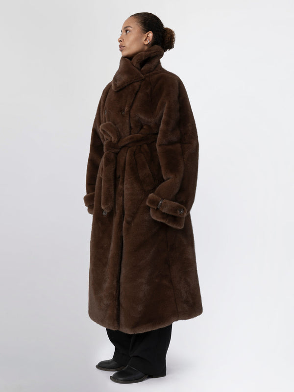 ATLAS COAT - BROWN