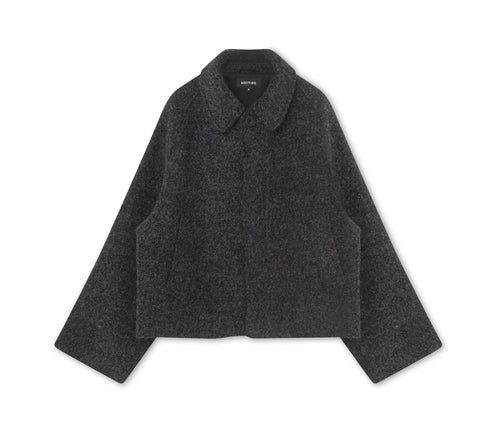 GIA BOUCLE JACKET - BLACK GREY