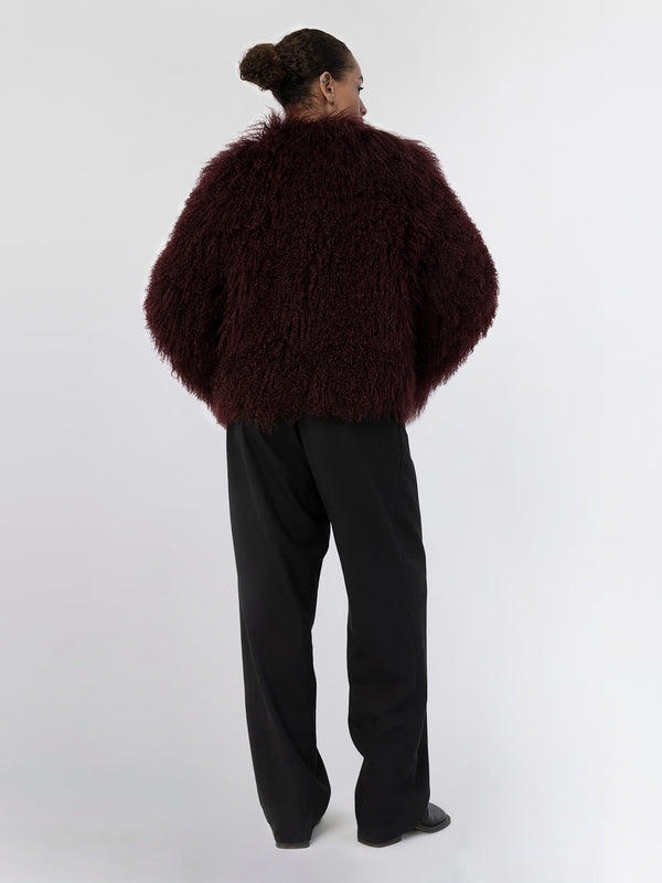 CARLY JACKET - BURGUNDY