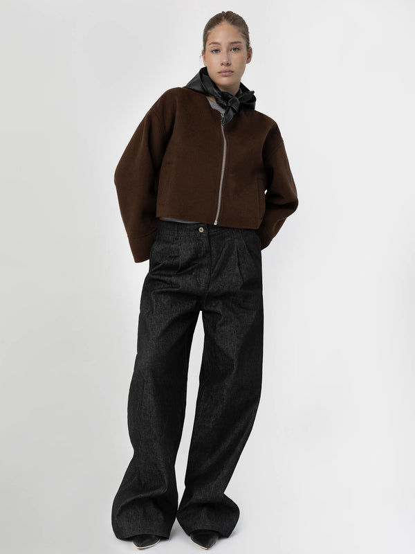 KARLA WOOL JACKET BROWN