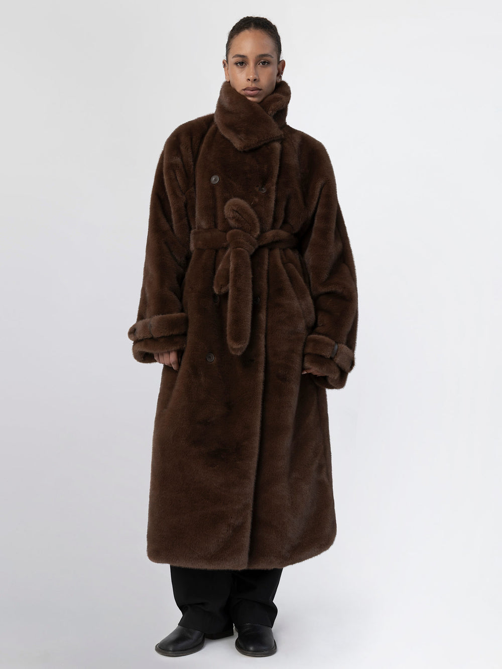 ATLAS COAT - BROWN