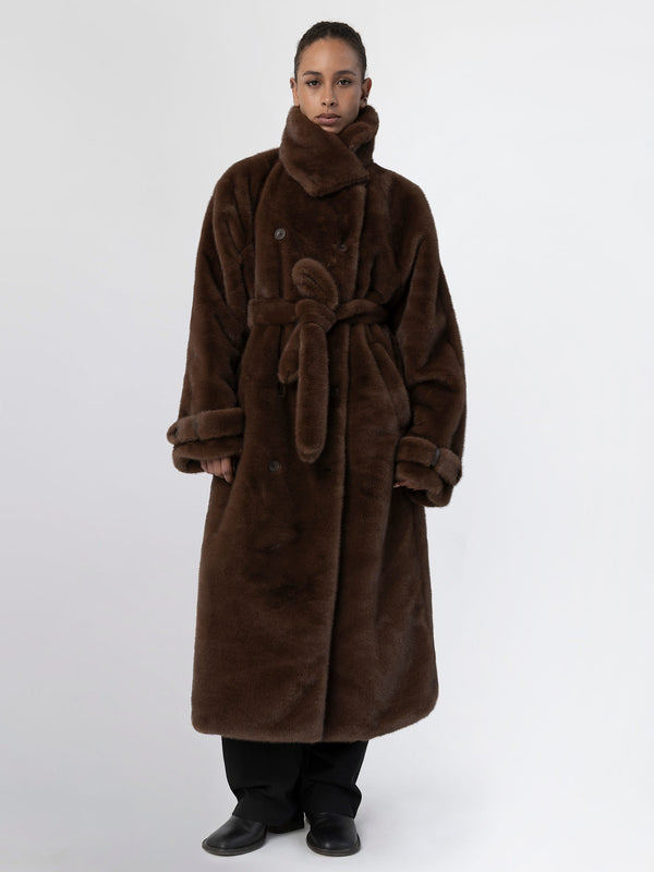 ATLAS COAT - BROWN
