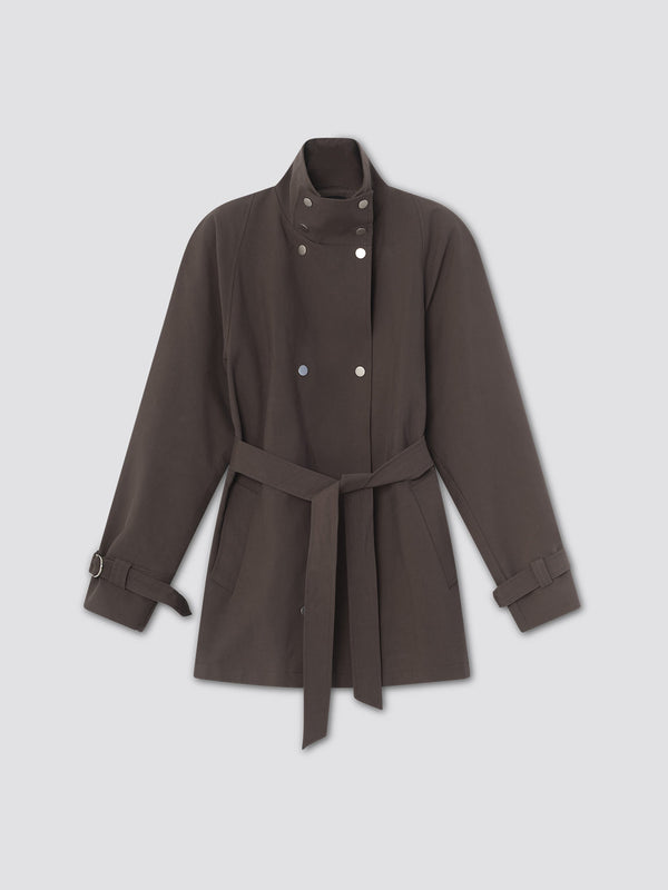 SKYLER CANVAS JACKET - BROWN