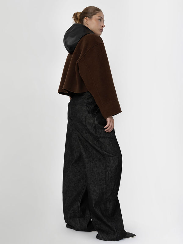 KARLA WOOL JACKET BROWN