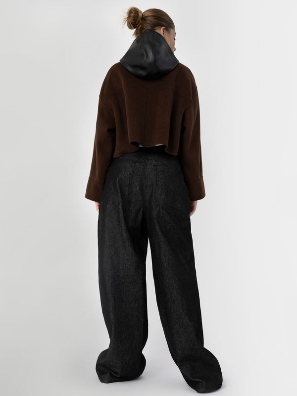 KARLA WOOL JACKET BROWN