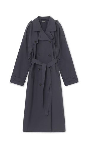 BOBBY CANVAS COAT - NAVY