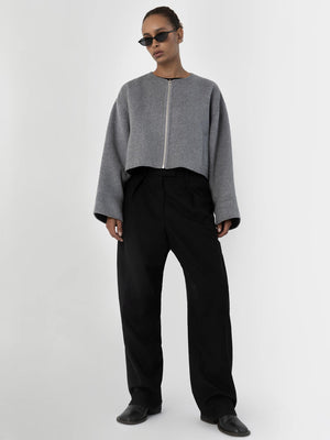 KARLA WOOL JACKET - GREY