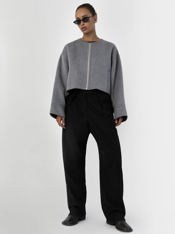 KARLA WOOL JACKET - GREY